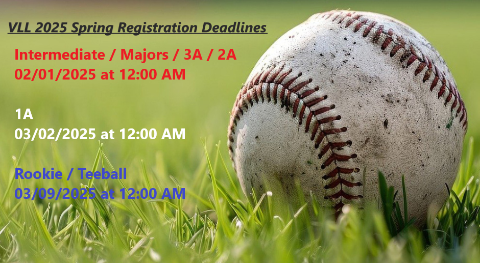 Spring 2025 Registration Deadlines